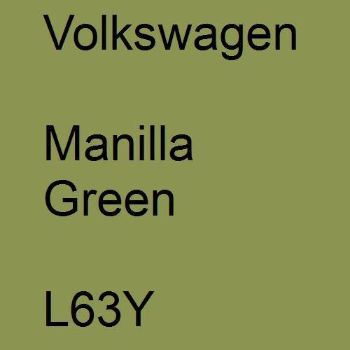 Volkswagen, Manilla Green, L63Y.